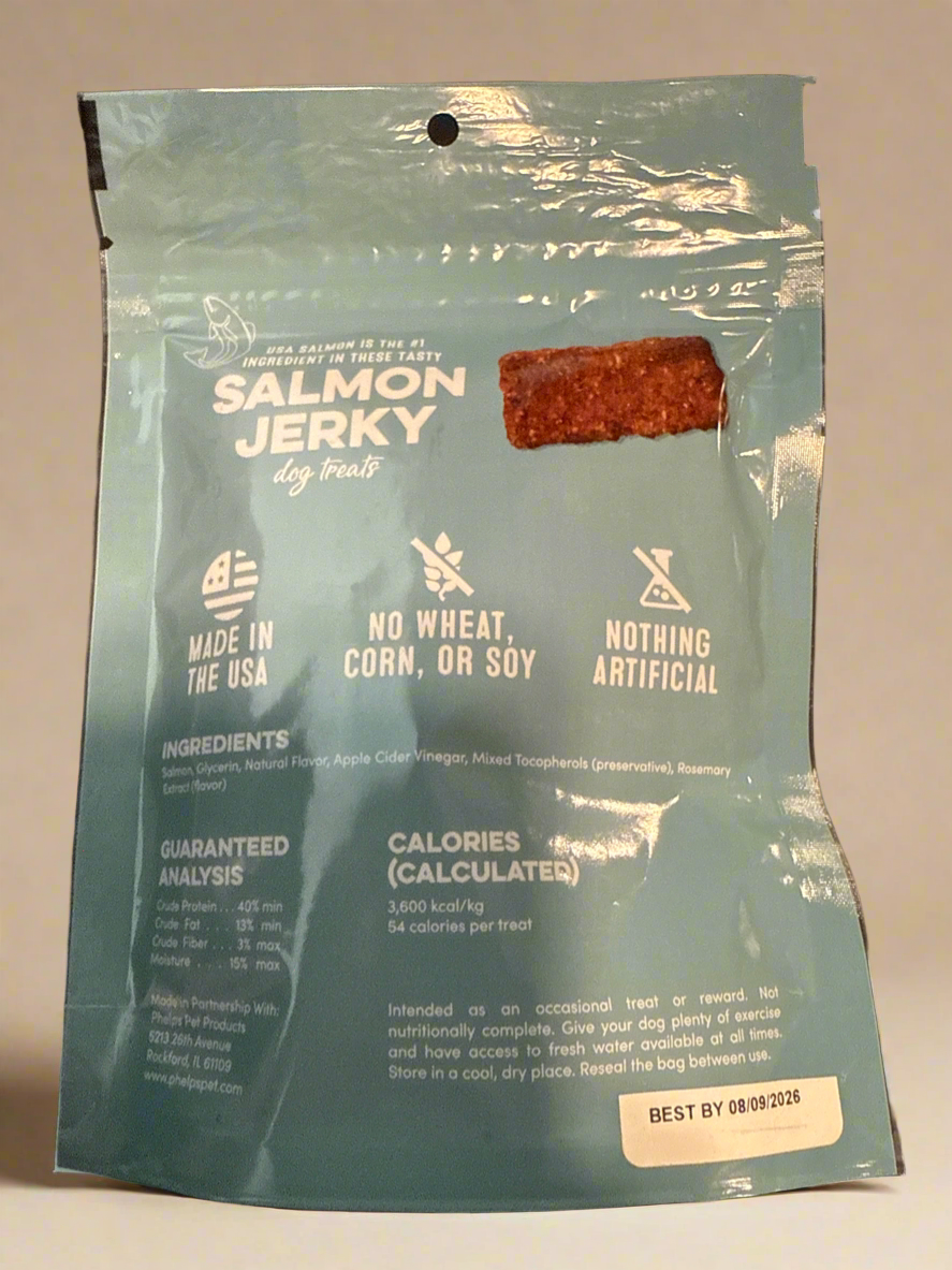 Asakas Premium “Salmon Jerky Bars” Dog Treats
