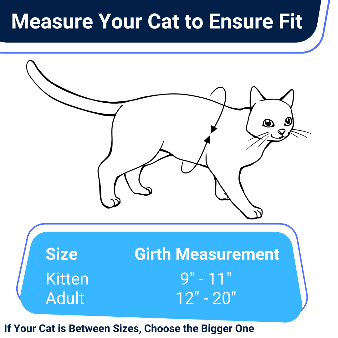 Houdini™ Cat Harness and Leash - Escape Resistant, Light and Safe