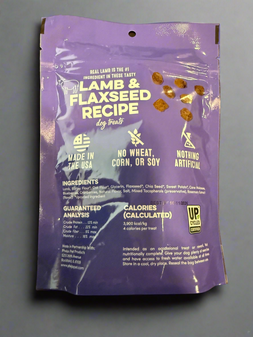 Asakas Premium “Lamb and Flaxseed Training Jerky” Dog Treats
