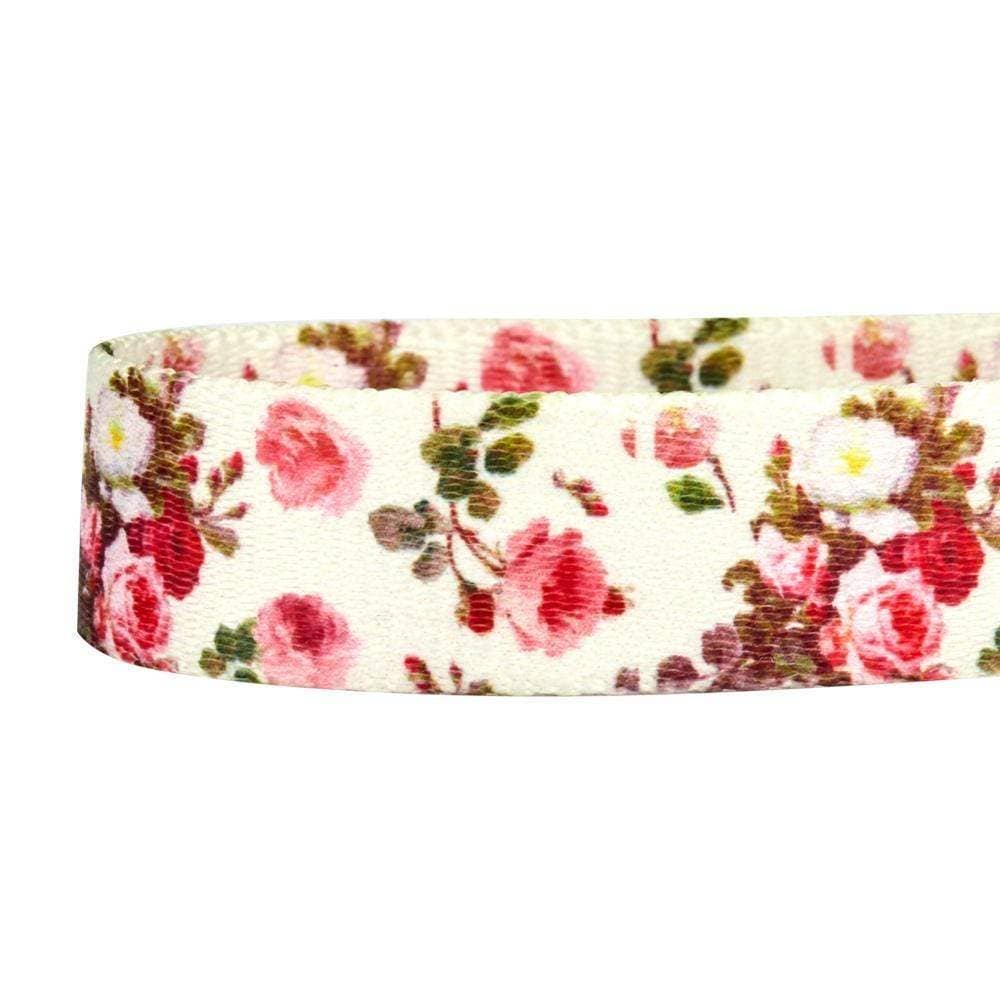 Spring Floral Pattern Light-weighted Adjustable Dog Collar