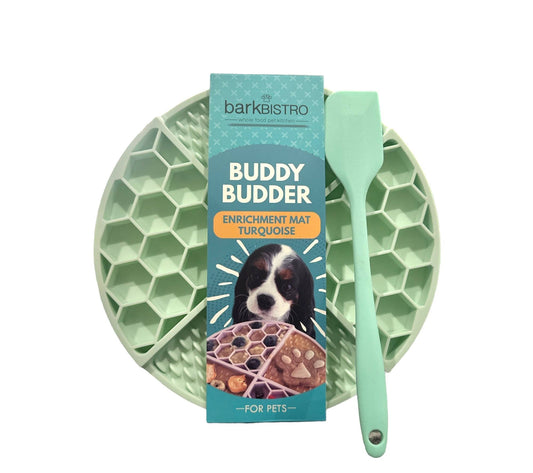 Turquoise  +  Pink Lickmats + Spatula (Purple OOS)